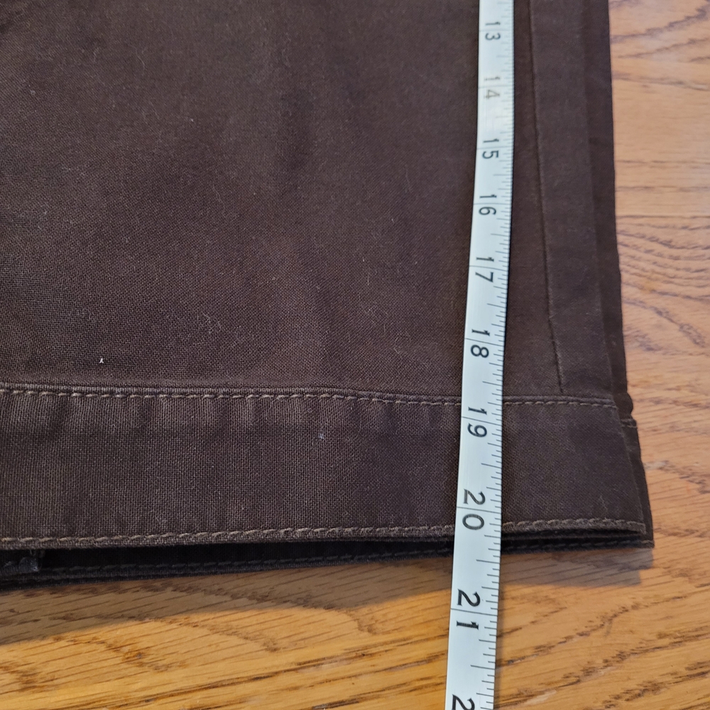 Ann Taylor LOFT Marisa Brown Cargo Cropped Pants Capris 100%cotton - Picture 9 of 13
